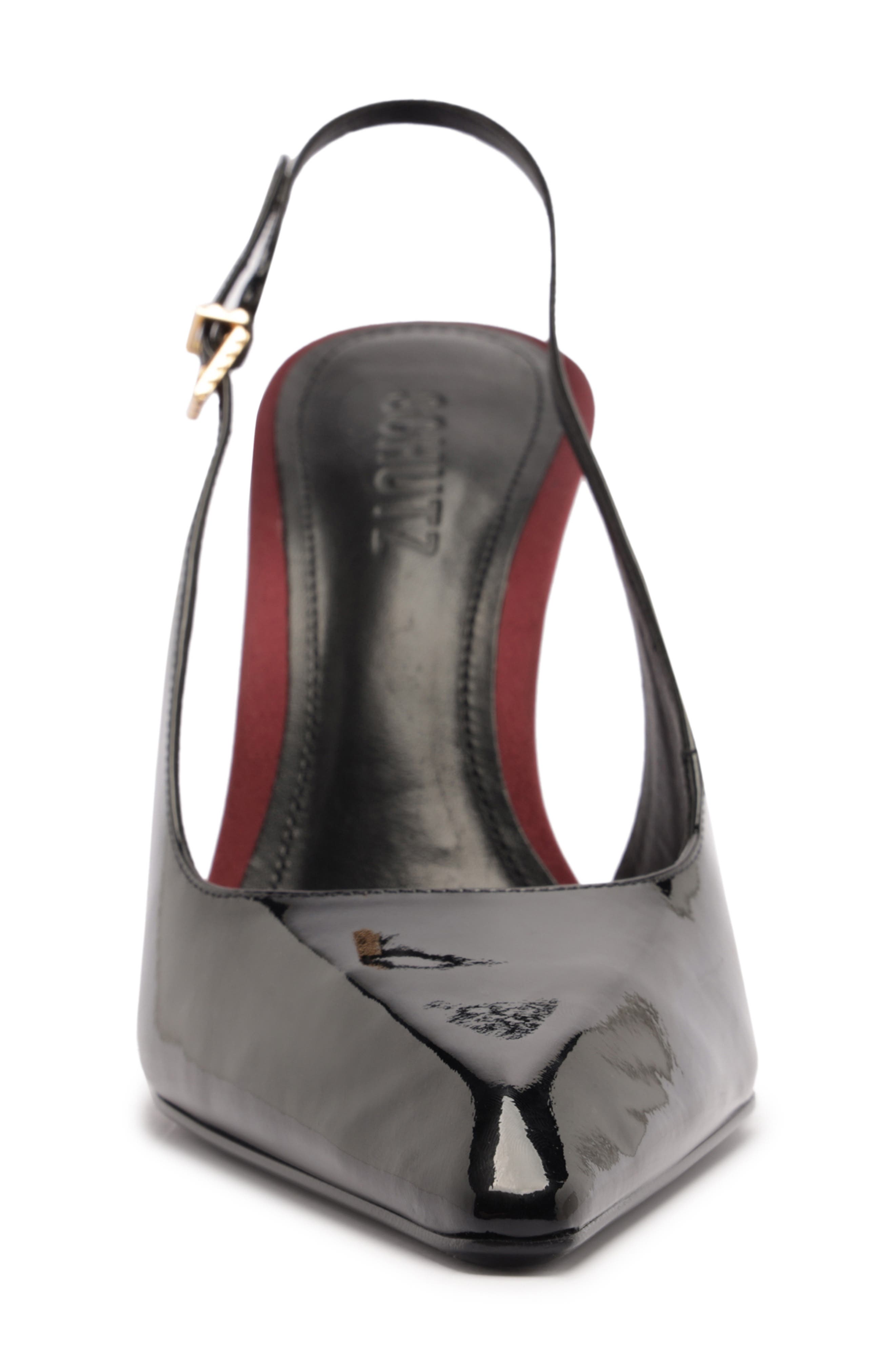 Schutz Leona Slingback Pump, Alternate, color, Black