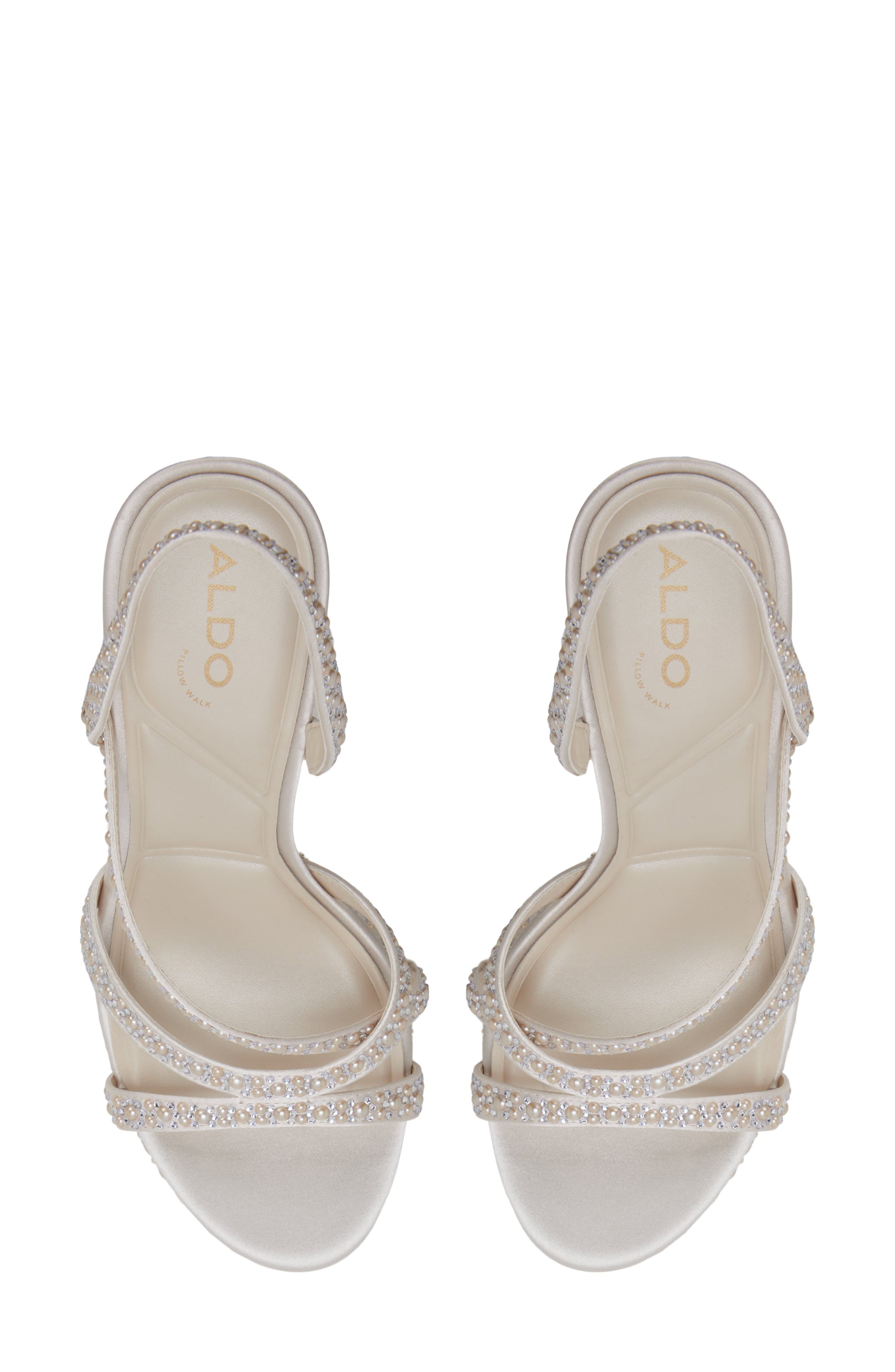 ALDO Brinnley Slingback Platform Sandal, Alternate, color, Other White