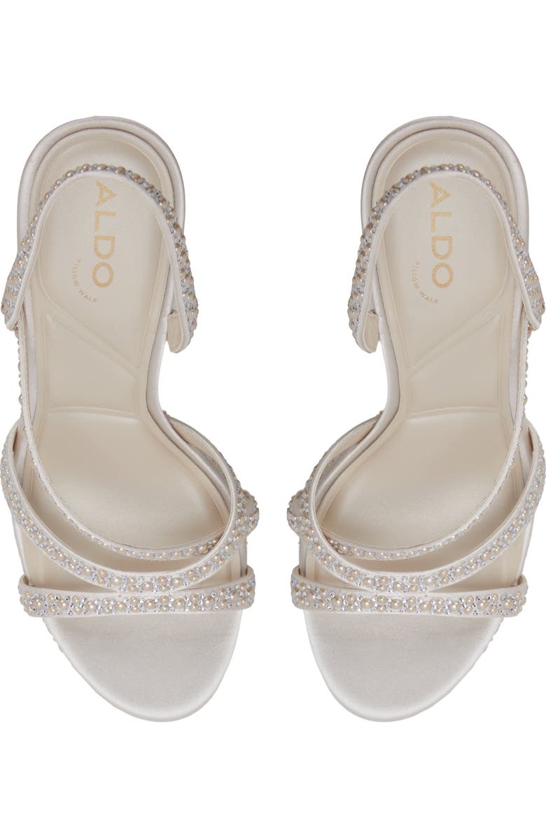 ALDO Brinnley Slingback Platform Sandal, Alternate, color, Other White