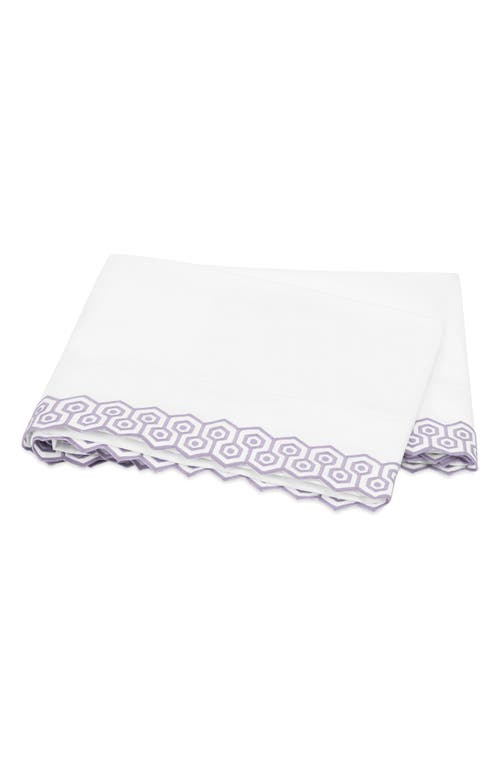 Matouk Felix 600 Thread Count Cotton Percale Flat Sheet