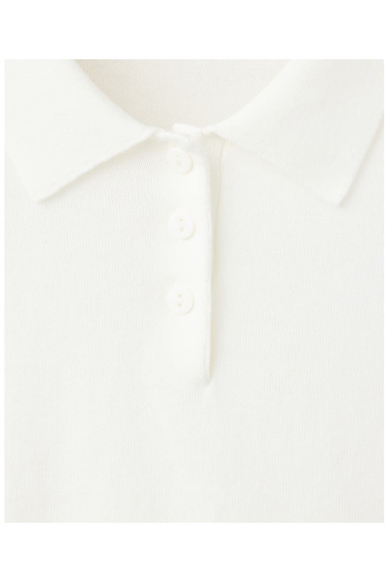 Cotton Polo Sweater, Alternate, color, WHITE