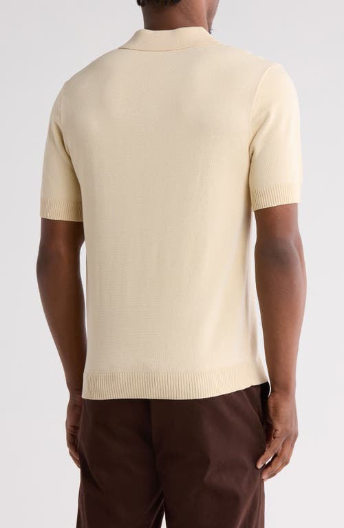 Truth Johnny Collar Pointelle Knit Sweater Polo