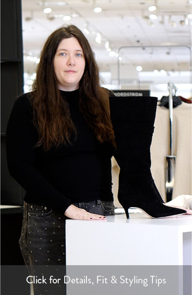 Naevy Slouch Pointed Toe Knee High Boot, sales video thumbnail