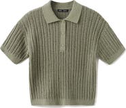 MANGO Openwork Sweater Polo