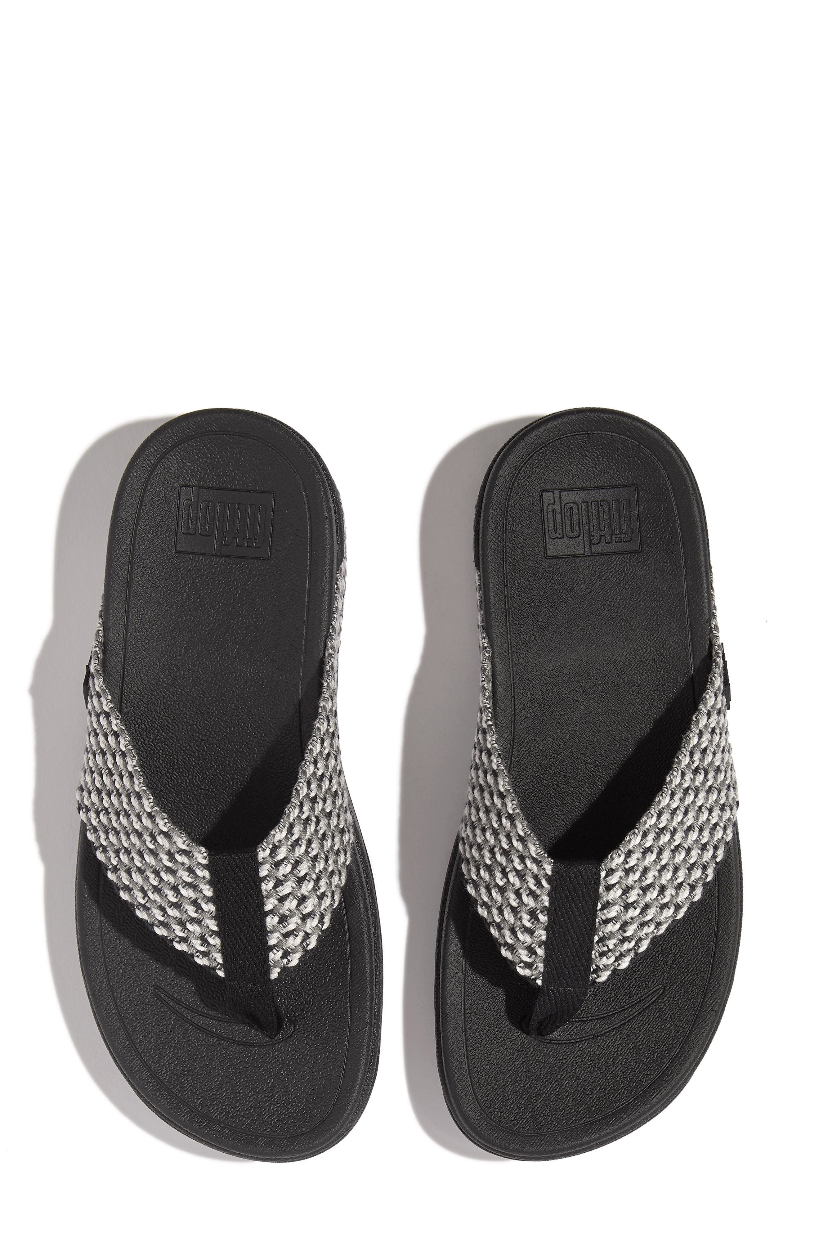 FitFlop Surfa Flip Flop, Alternate, color, Black