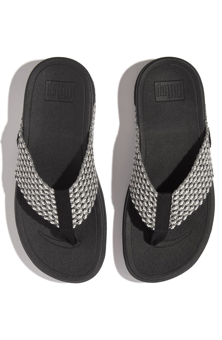 FitFlop Surfa Flip Flop, Alternate, color, Black