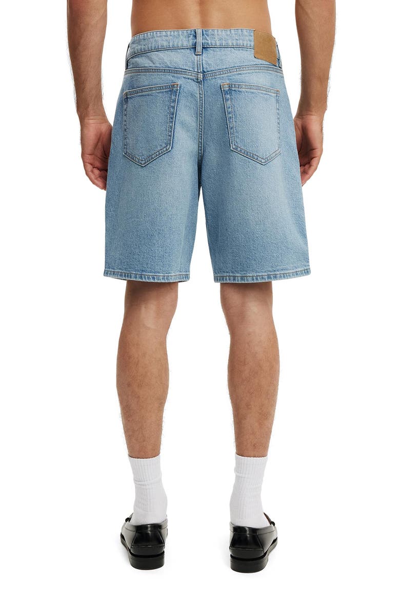 Men's Loose Straight Denim Short, Alternate, color, River Blue