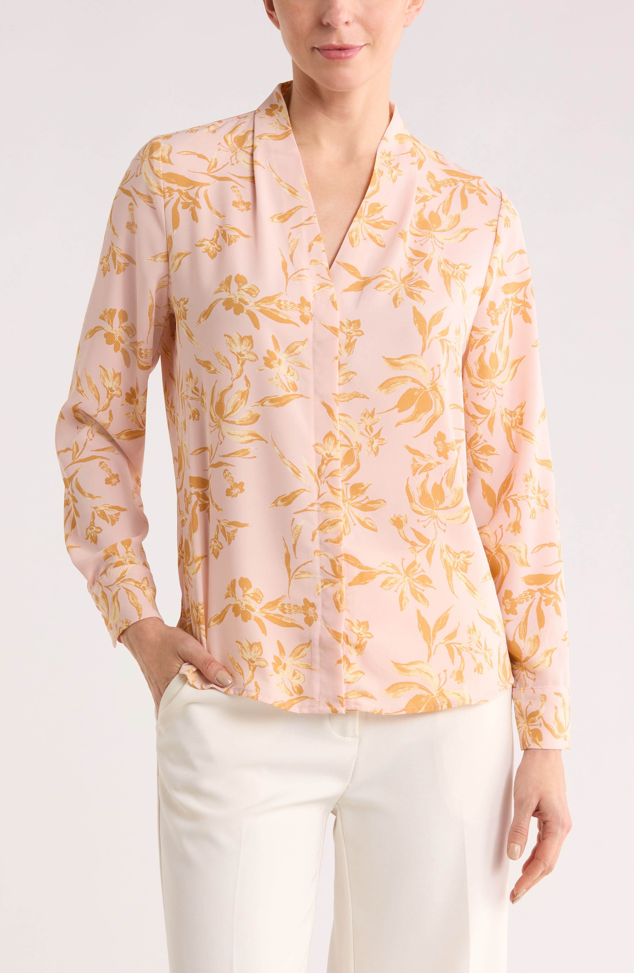 V-Neck Long Sleeve Top - image 5