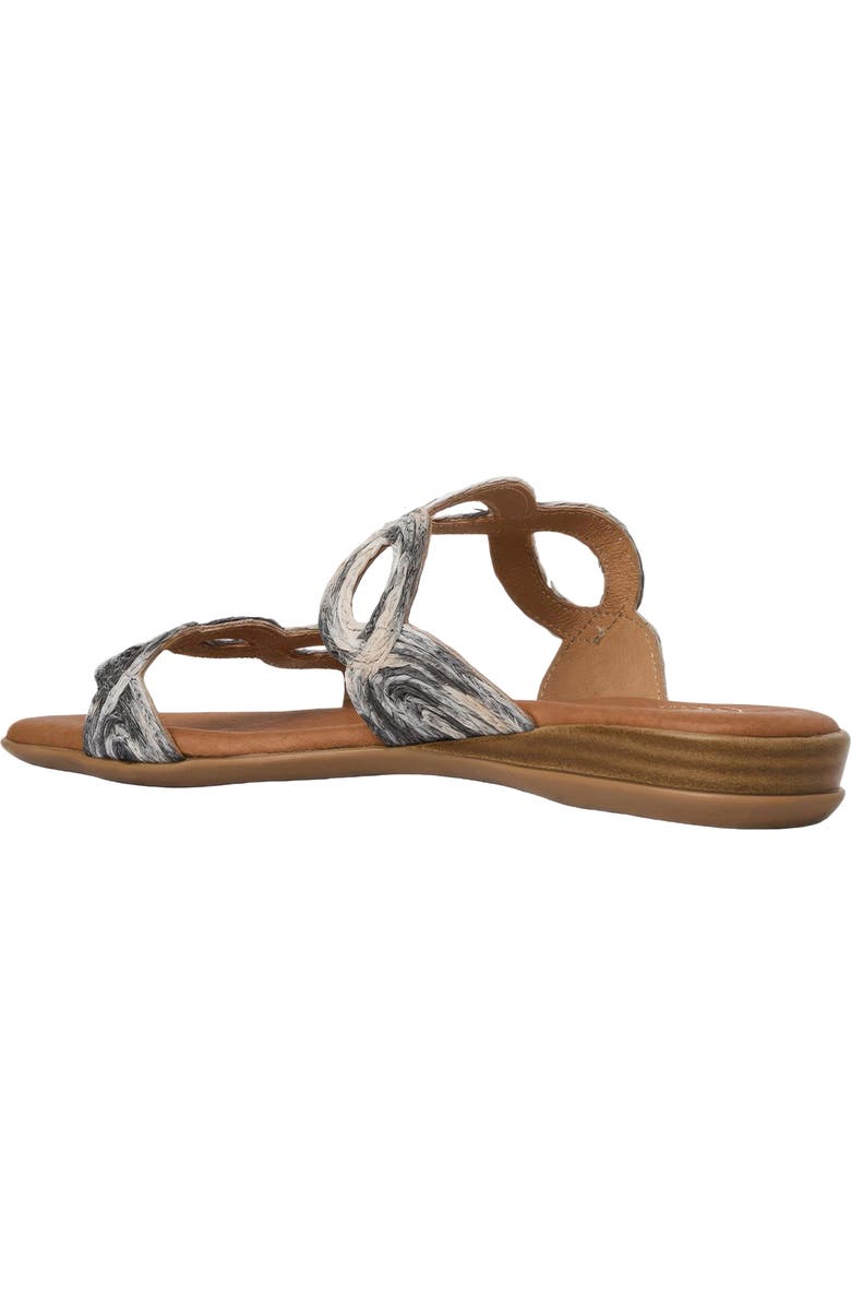 André Assous Nizzie Double Strap Slide Sandal, Alternate, color, Black/ Natural