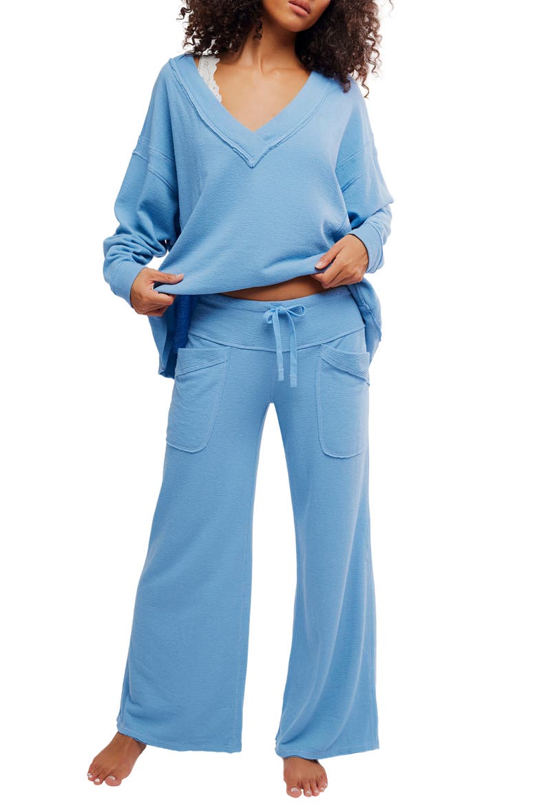 Staycation Lounge Pants, Alternate, color, BLISSFUL BLUE