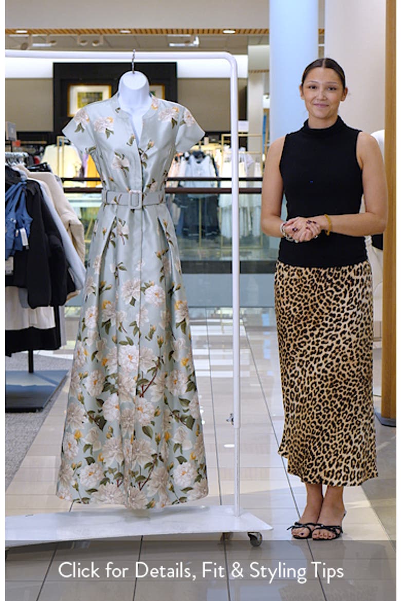 Marta Floral Belted Gown video