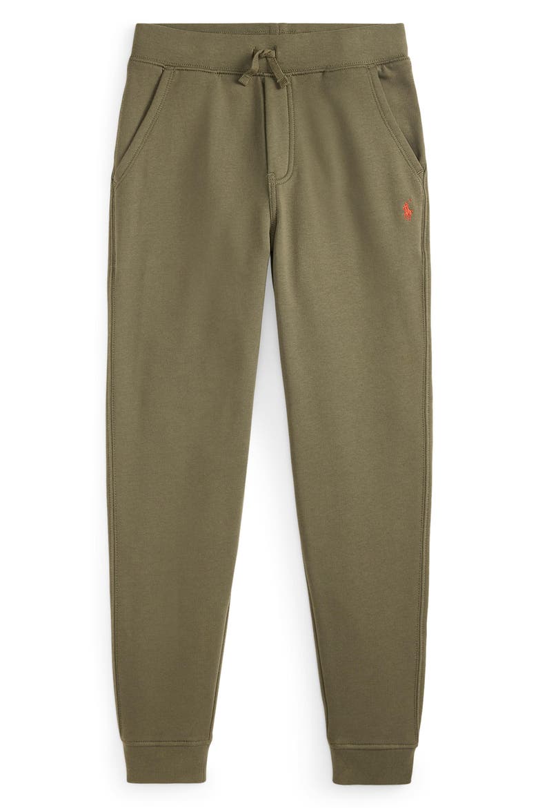 Kids' Cotton Blend Fleece Joggers, Main, color, CRUISE OLIVE