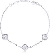 The Lovery Fine Jewelry Fluted Clover Trio Bracelet