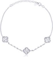 The Lovery Fine Jewelry Fluted Clover Trio Bracelet