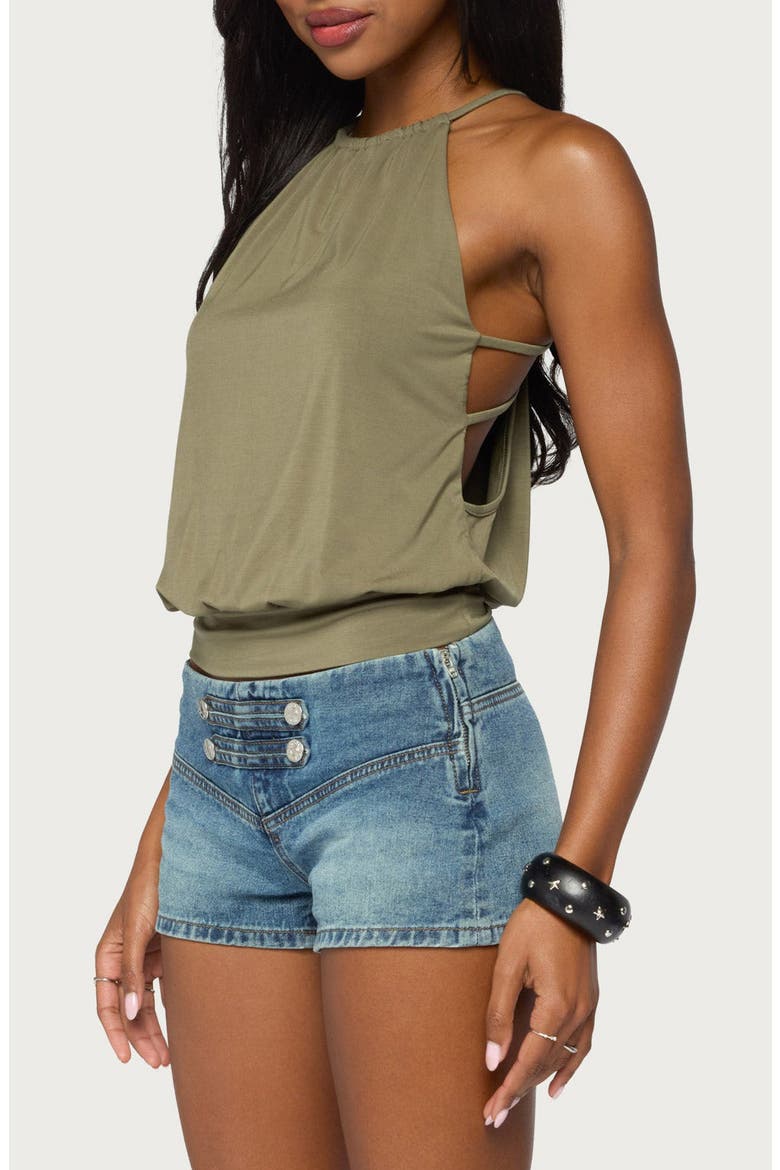 Everi Strappy Back Top, Alternate, color, OLIVE