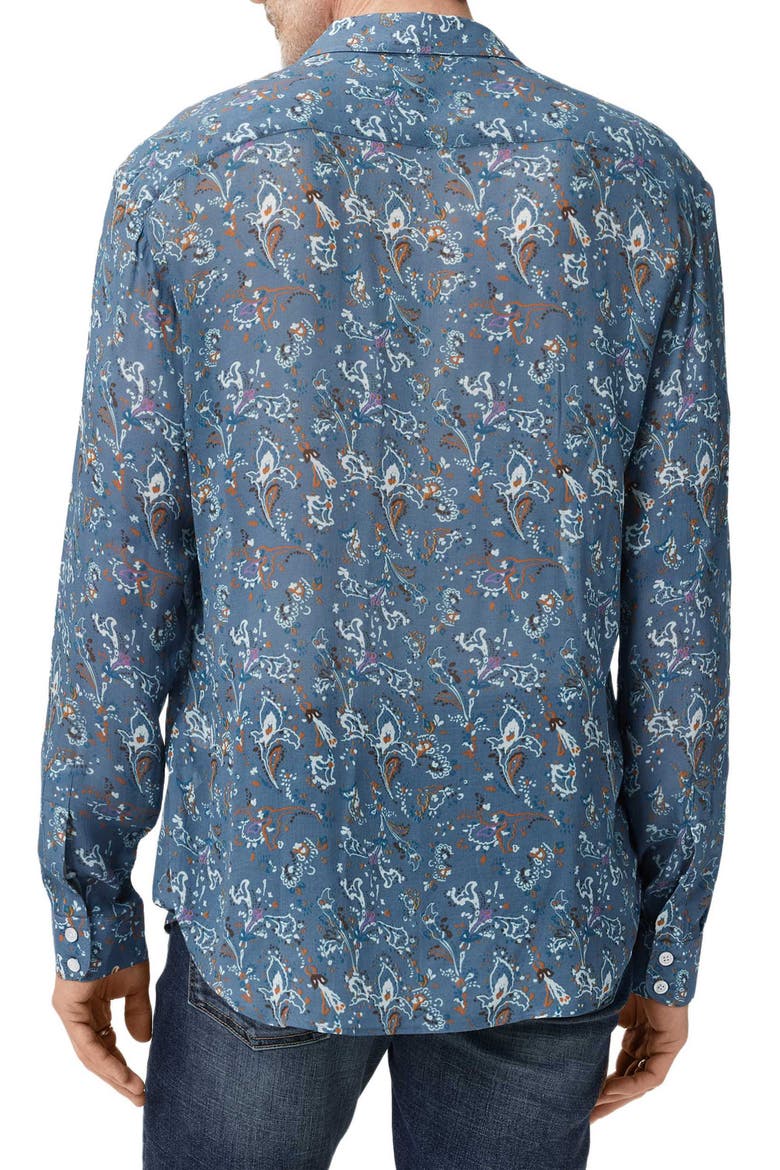 Bucks Button-Up Shirt, Alternate, color, STEEL BLUE