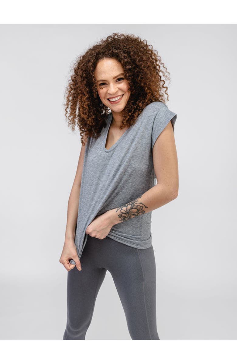 Ministry of Supply Women's Composite Merino V-Neck Tee, Alternate, color, 