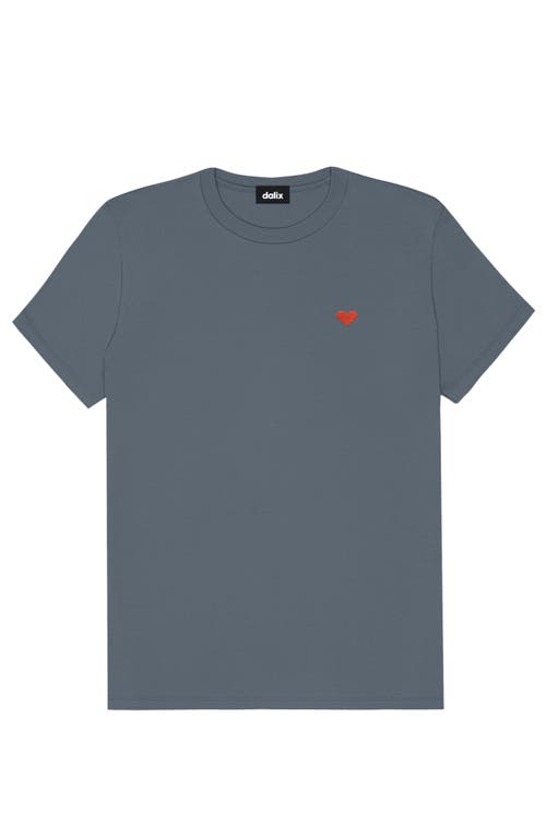 Dalix Womens Pixel Heart Jersey Relaxed Tee