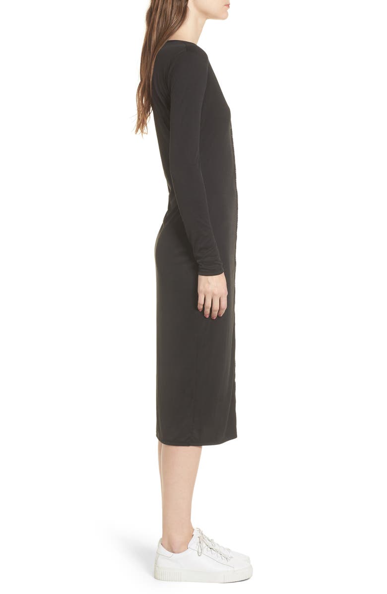 BP. Snap Front Henley Dress, Alternate, color, 