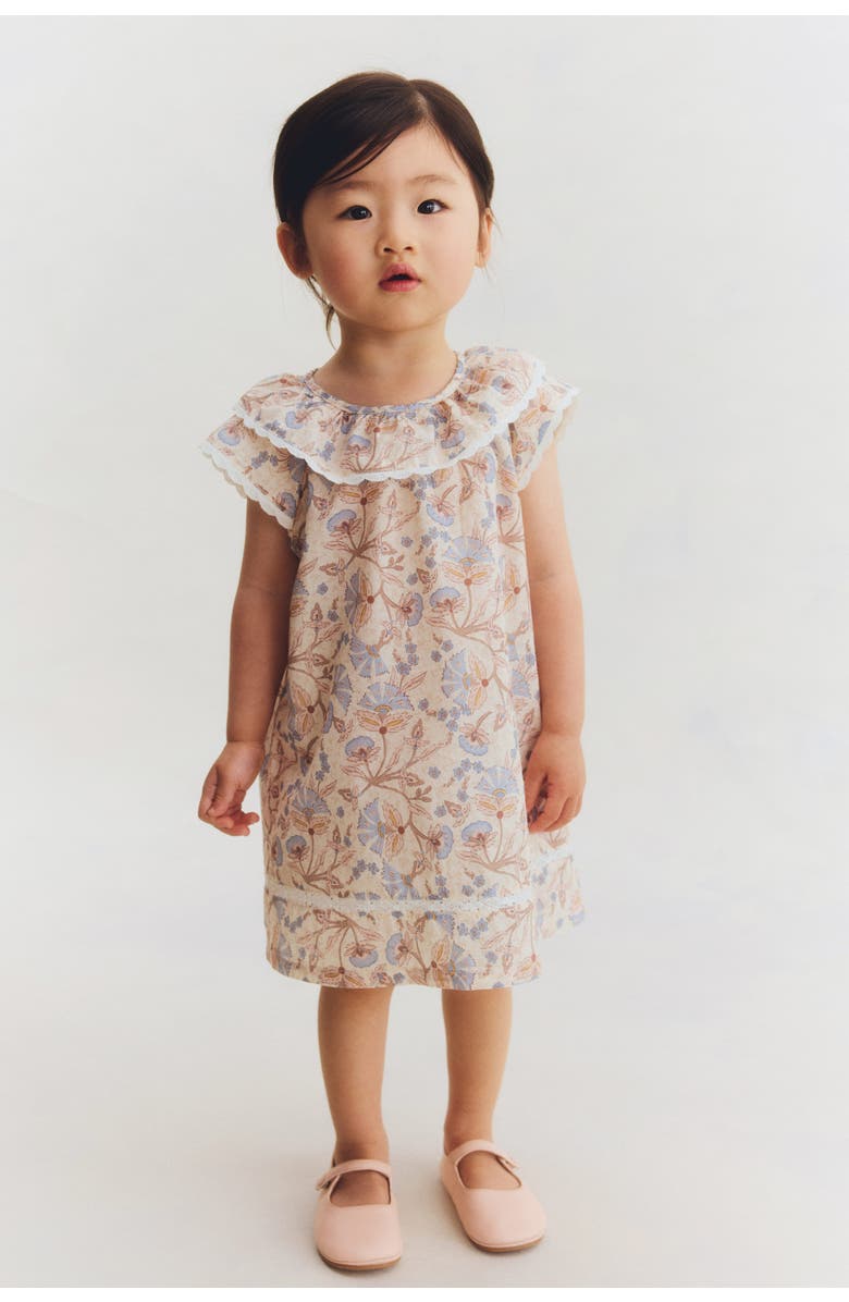 H&M 2-piece Cotton Set, Main, color, Light Beige/Floral