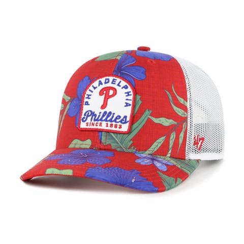 Men's '47  Red Philadelphia Phillies Tei Beachside Adjustable Trucker Hat