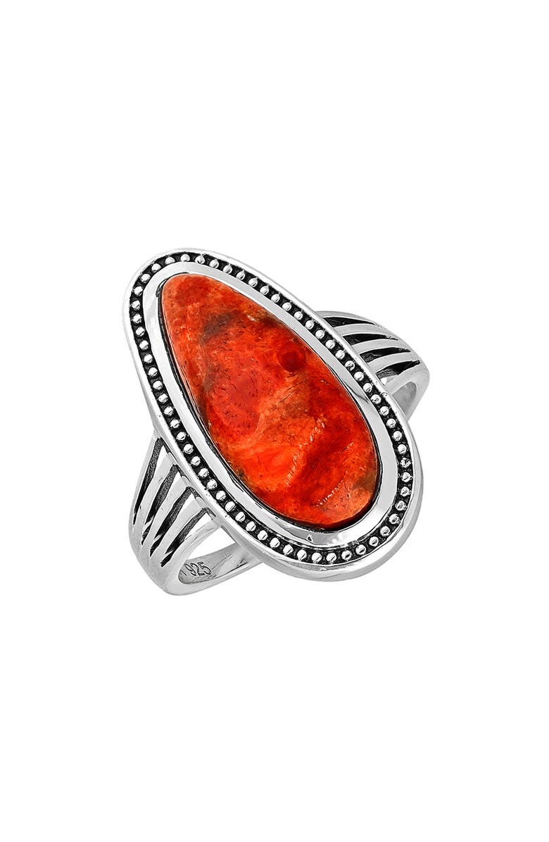 YS GEMS Orange Mohave Turquoise Ring, Main, color, Orange