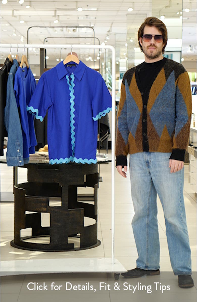 Rickrack Trim Cotton & Linen Button-Up Shirt, sales video thumbnail