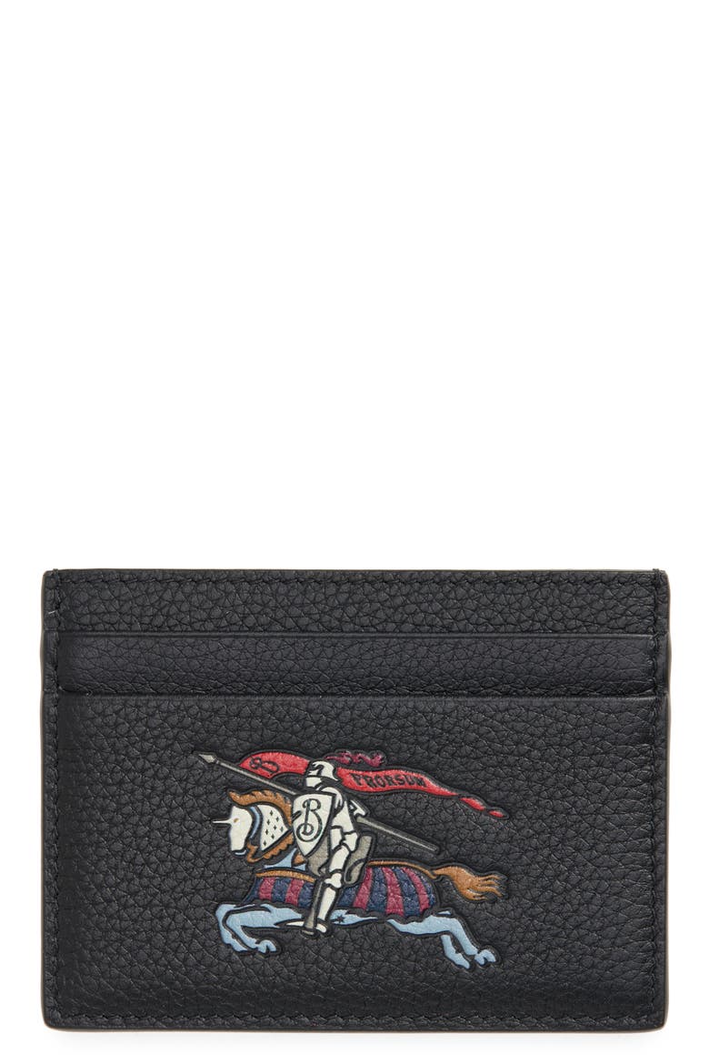 Sandon Leather Card Case, Main, color, BLACK