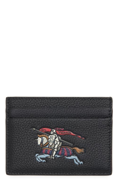 Burberry Sandon Leather Card Case In Black