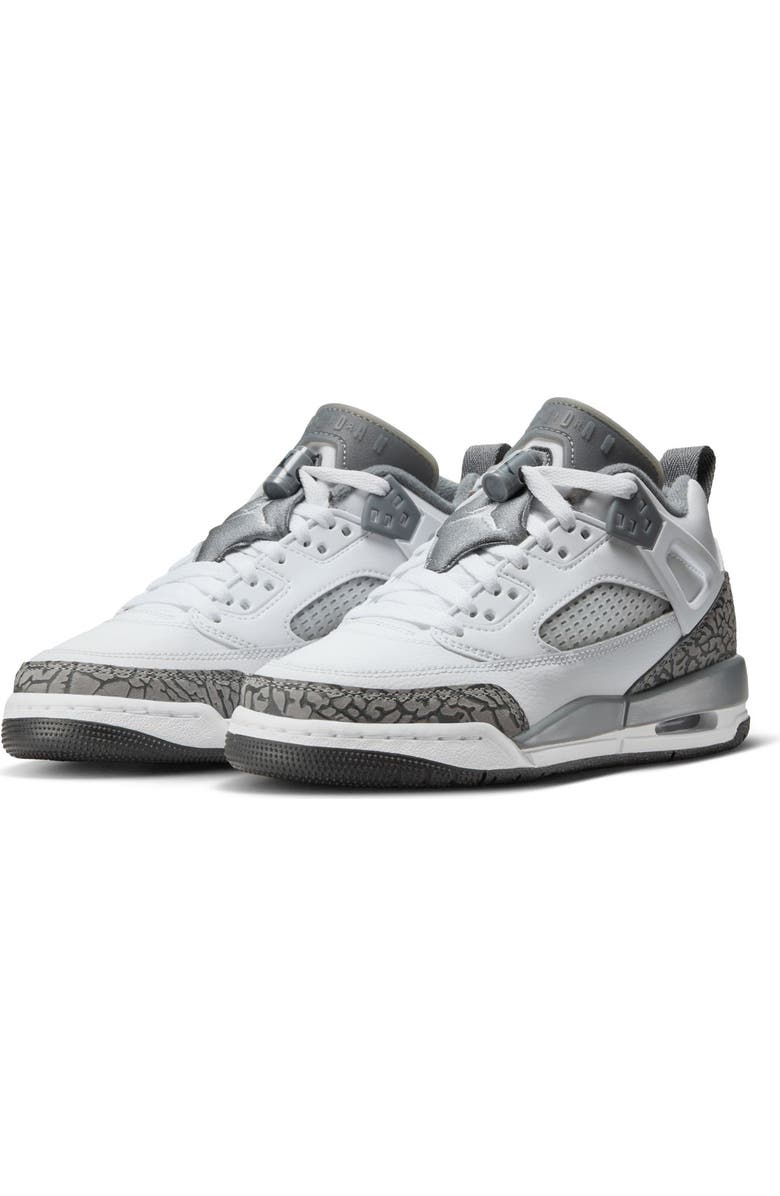 Jordan Kids' Spizike Low Sneaker, Main, color, White/ Cool Grey/ Anthracite