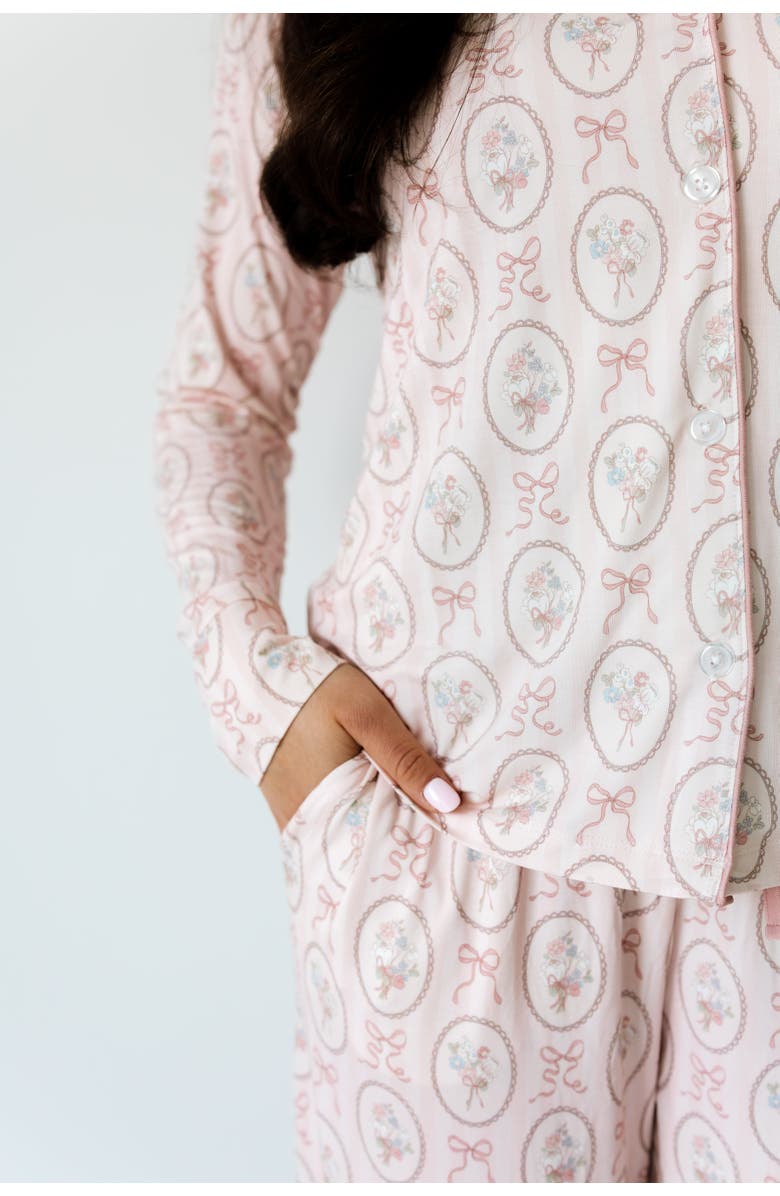 In My Jammers Blaire Long Sleeve Sleepwear Set, Alternate, color, Floral / Bow Print
