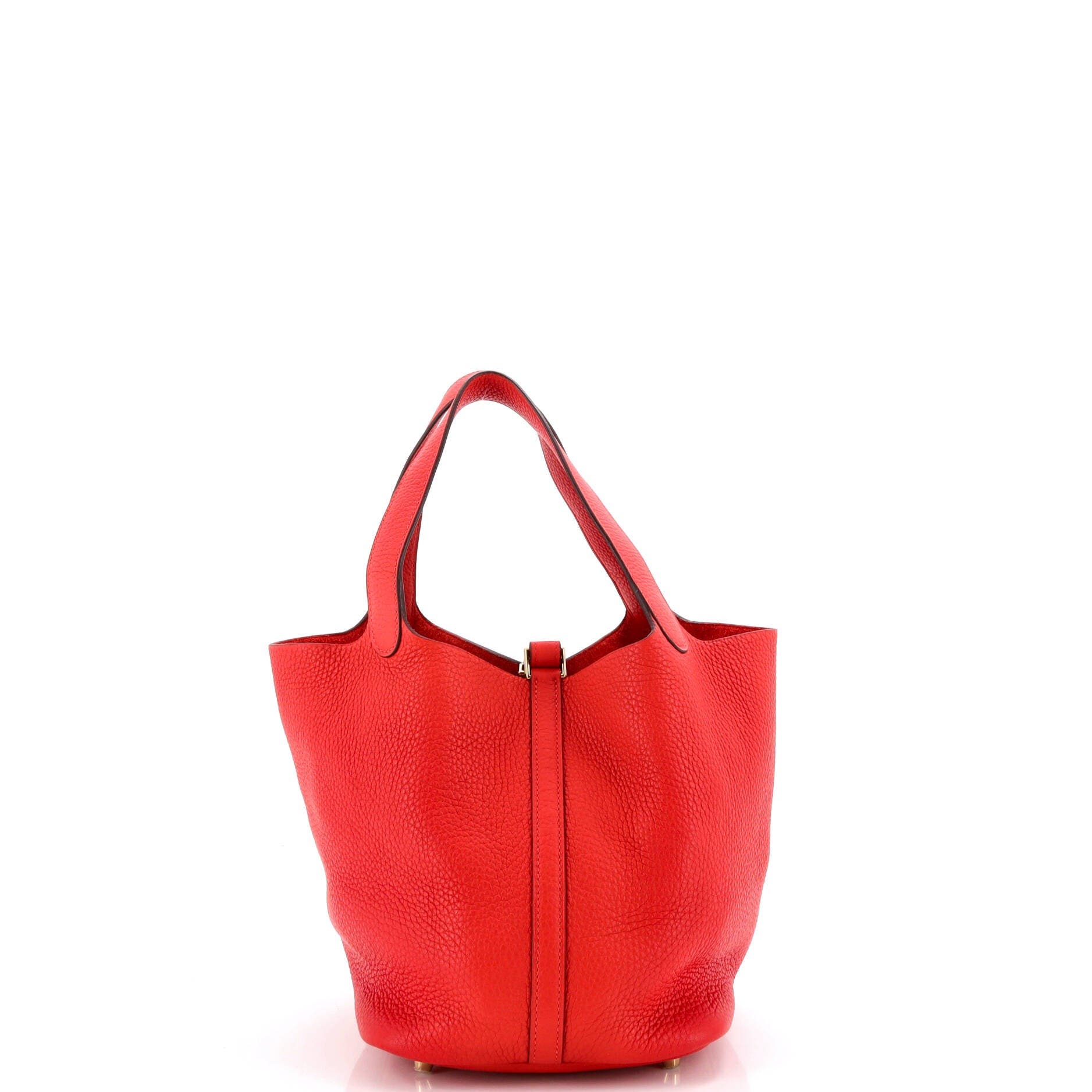 Picotin Lock Bag Clemence MM, Alternate, color, Red