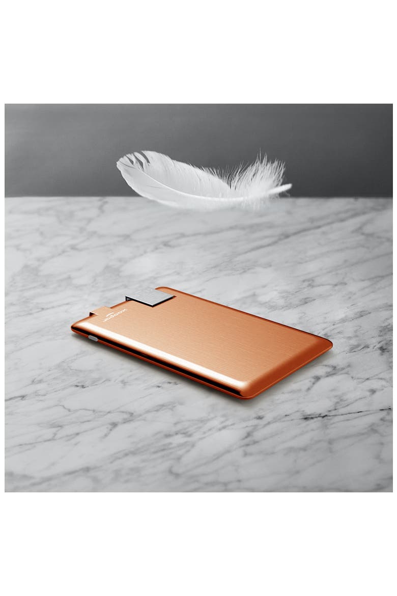 PowerCard Ultra Slim Universal Phone Power Bank, Alternate, color, ORANGE