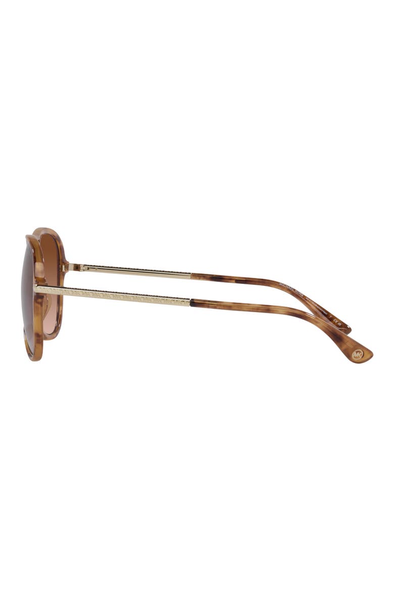 Breckenridge 58mm Gradient Aviator Sunglasses, Alternate, color, BROWN GRAD