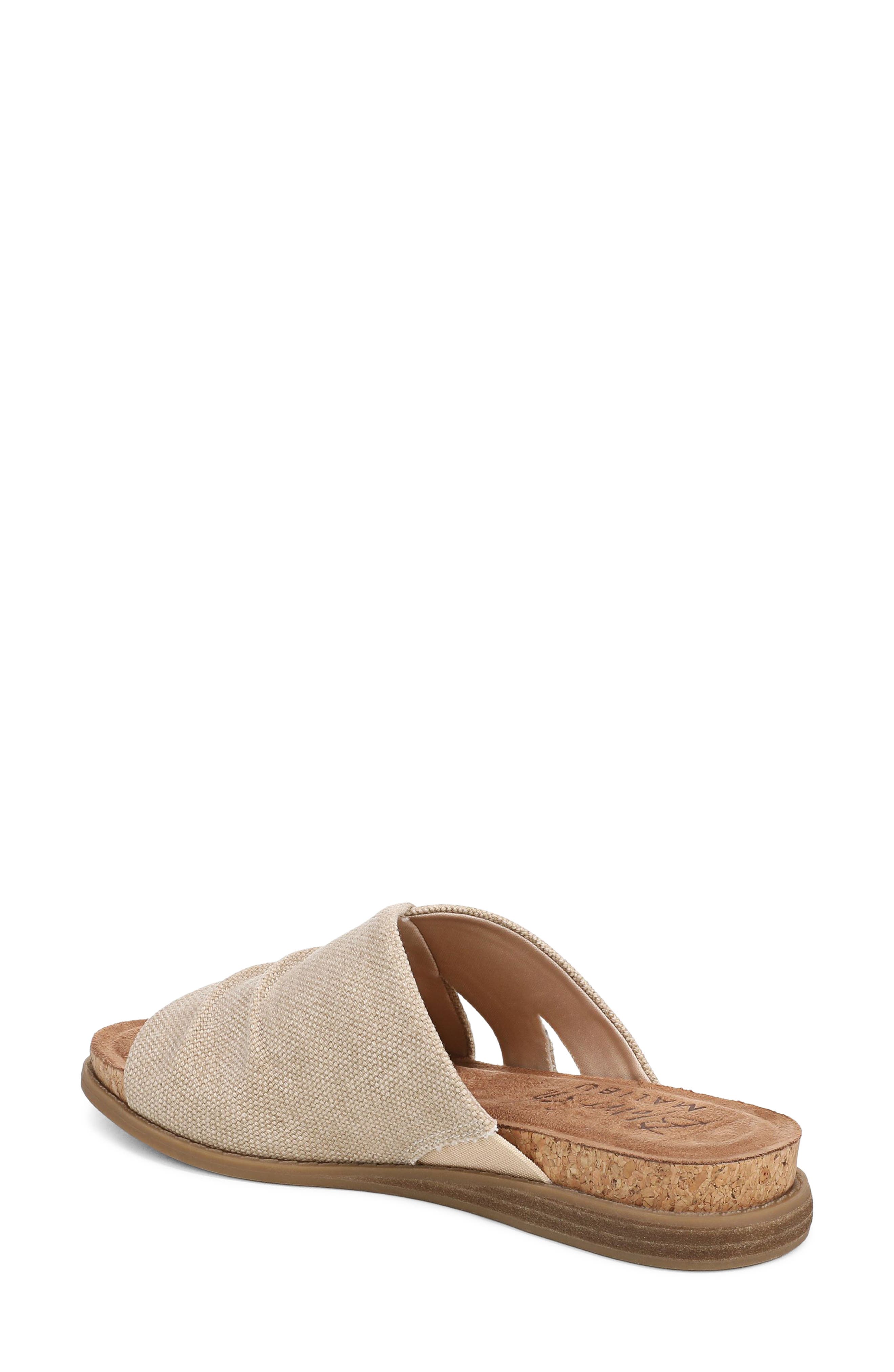 Noelle Slide Sandal, Alternate, color, NATURAL CANVAS