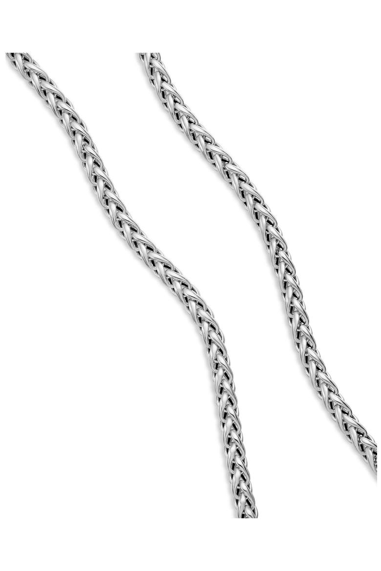 Wheat Chain Necklace, Alternate, color, SILVER