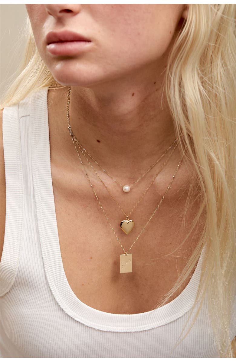 Set & Stones Zodiac Constellation Pendant Necklace, Alternate, color, Silver - Aquarius