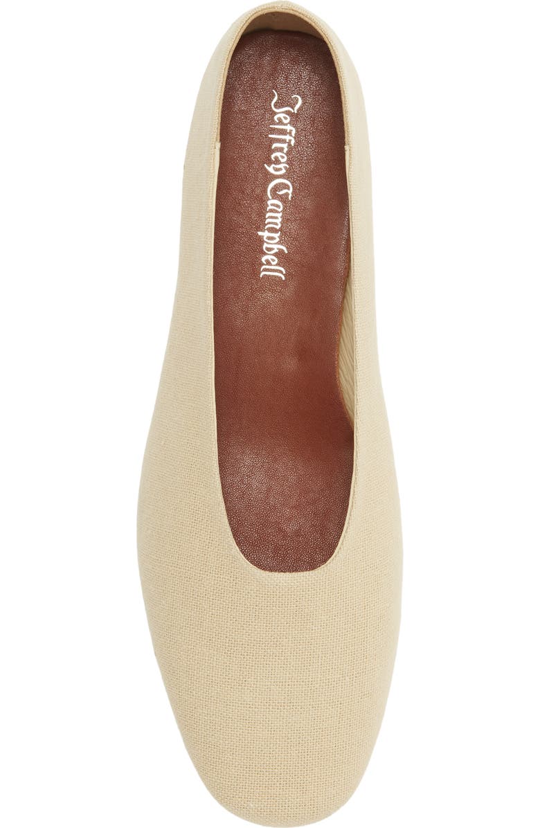 Jeffrey Campbell Trustee Pump, Alternate, color, Beige Canvas