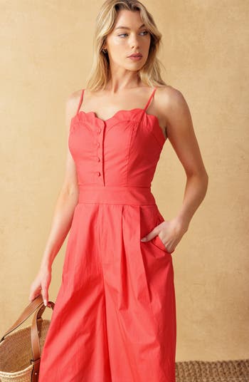 Solid Wide Leg Jumpsuit