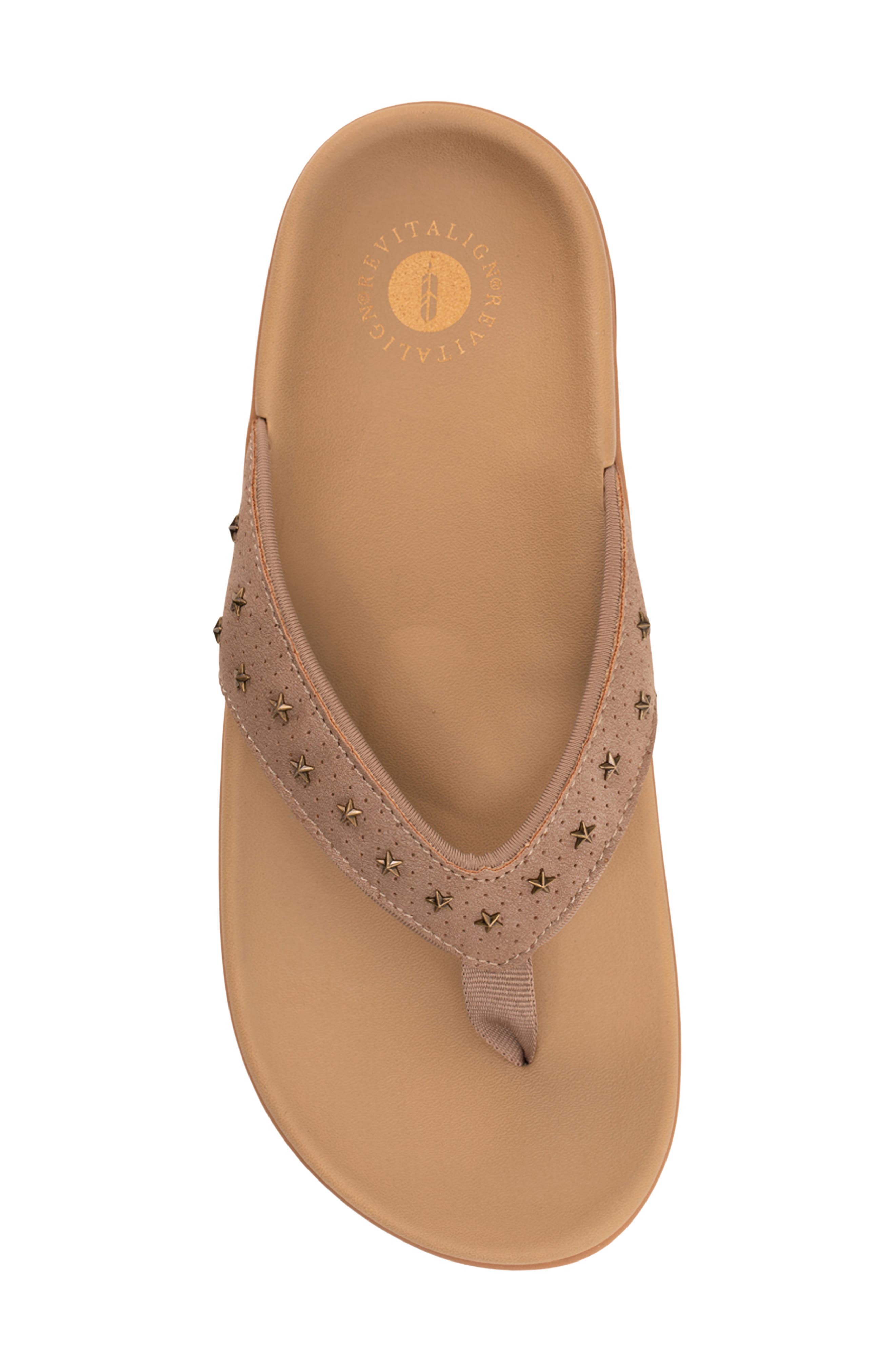 Yumi Star Flip Flop, Alternate, color, FOSSIL