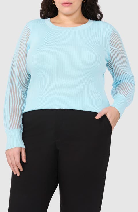 Mix Media Sweater (Plus)