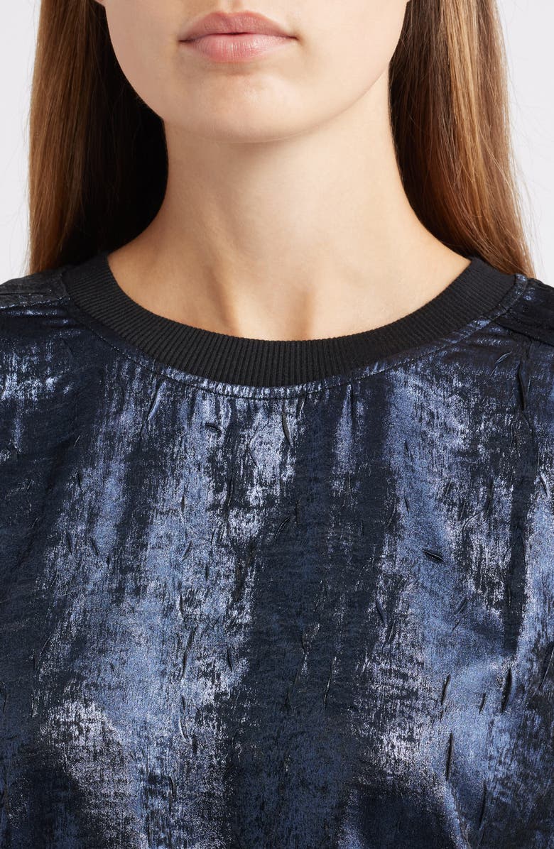 CITY BLUES Foil Print T-Shirt, Alternate, color, Midnight