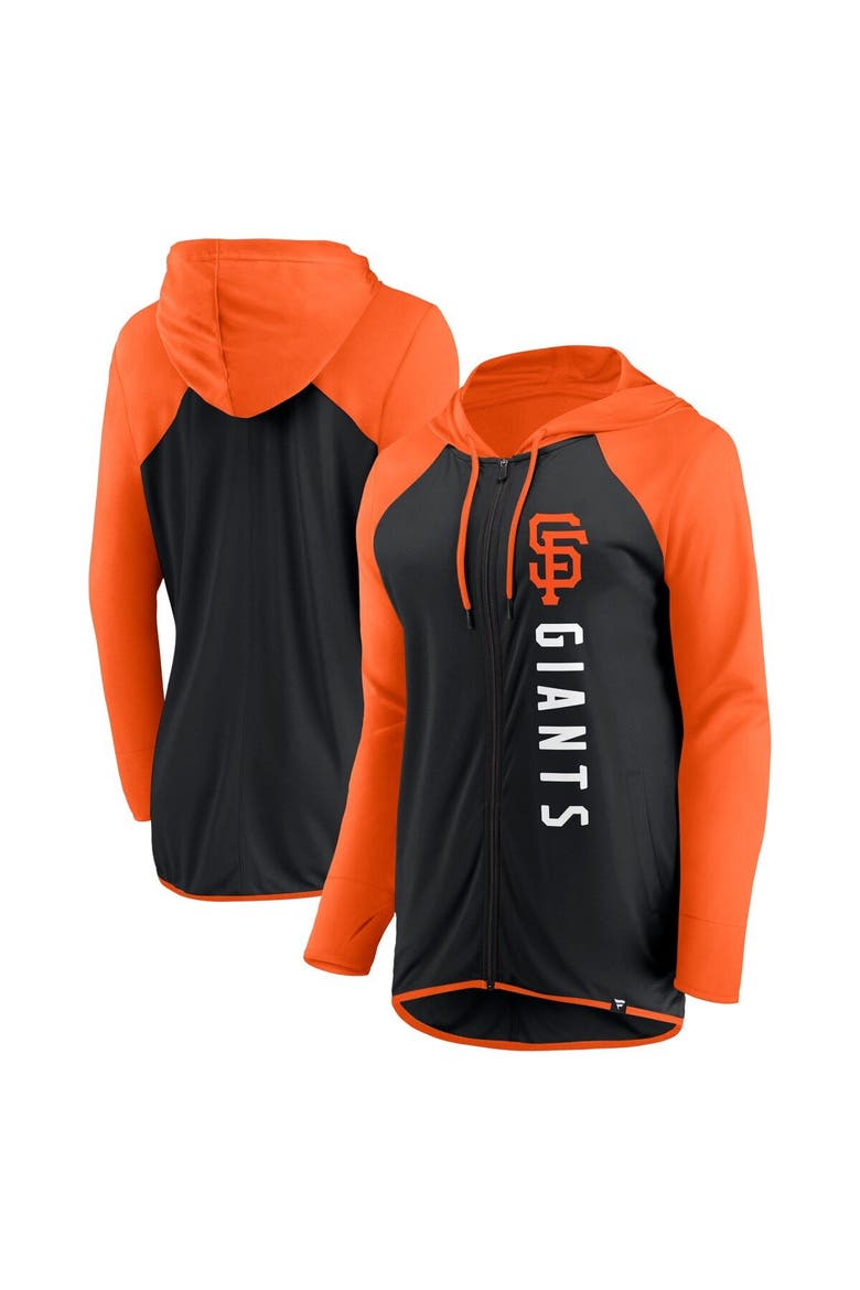 Women's Fanatics Branded Black/Orange San Francisco Giants Forever Fan Full-Zip Hoodie Jacket, Main, color, Black