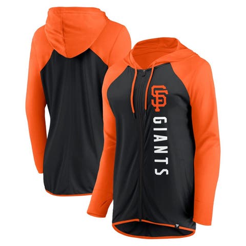 Women's Fanatics Branded Black/Orange San Francisco Giants Forever Fan Full-Zip Hoodie Jacket