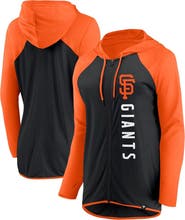 FANATICS Women's Fanatics Branded Black/Orange San Francisco Giants Forever Fan Full-Zip Hoodie Jacket