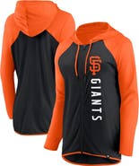 FANATICS Women's Fanatics Branded Black/Orange San Francisco Giants Forever Fan Full-Zip Hoodie Jacket