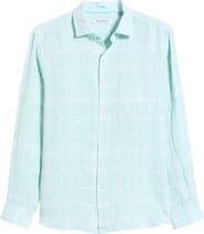 Tommy Bahama Paradiso Plaid Linen Button-Up Shirt