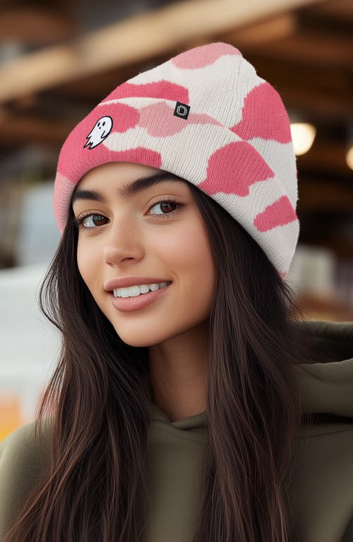 Dalix Ghost Beanie In Pink Camo