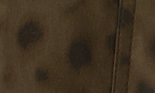 Akris Punto Leopard Brushed Techno Gabardine Short Parka Jacket In Brown