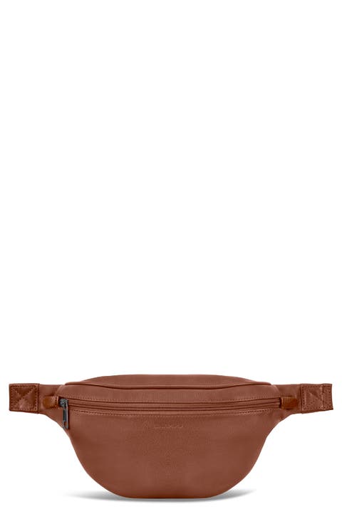 Onyx Leather Belt Bag